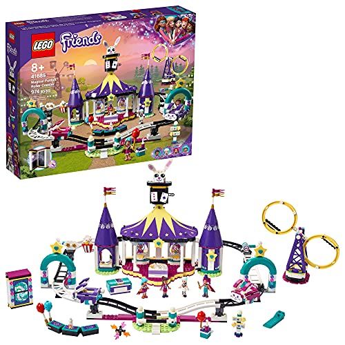 Photo 1 of LEGO Friends Magical Funfair Roller Coaster 41685 Building Kit; Pretend Playset for Kids Who Love Theme Park Toys; New 2021 (974 Pieces)
