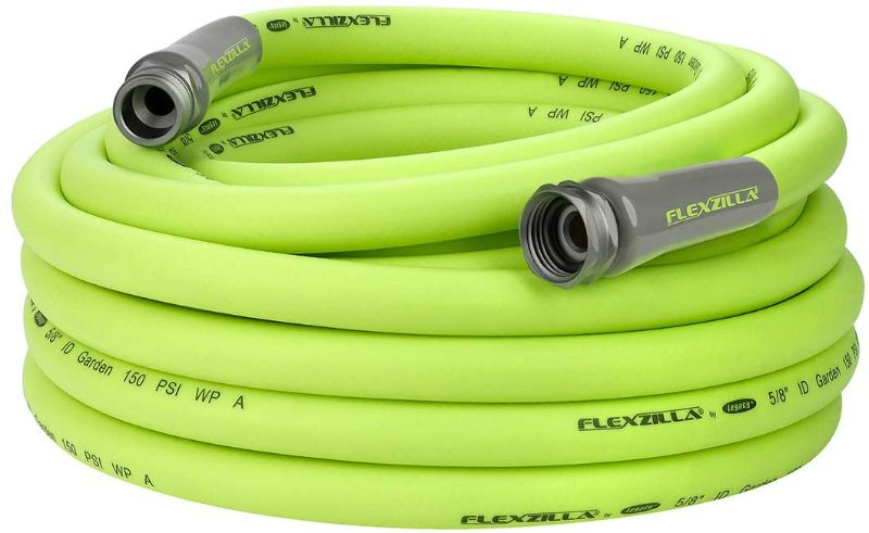 Photo 1 of Flexzilla HFZG550YW Garden Lead-In Hose 5/8 In. x 50 ft, Heavy Duty, Lightweight, Drinking Water Safe
