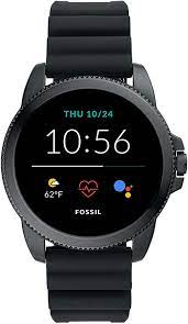 Photo 1 of Fossil Men's Gen 5E 44mm Stainless Steel Touchscreen Smartwatch with Speaker, Heart Rate, Contactless Payments and Smartphone Notifications
