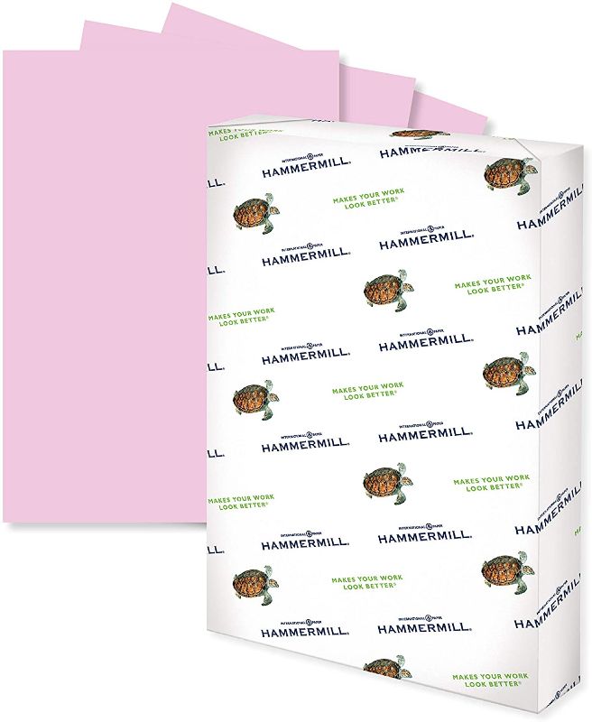 Photo 1 of Hammermill Colored Paper, 20 lb Lilac Printer Paper, 11 x 17-1 Ream (500 Sheets) - Made in the USA, Pastel Paper, 102285R
