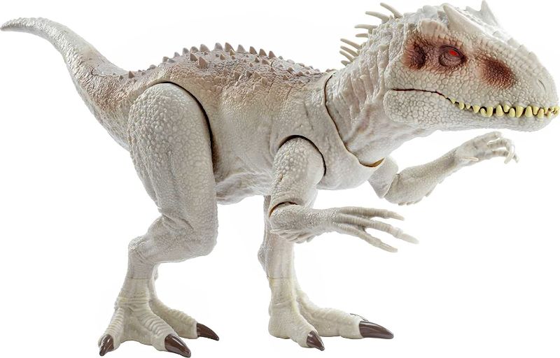 Photo 1 of ??Jurassic World Destroy ‘N Devour Indominus Rex with Chomping Mouth, Slashing Arms, Lights & Realistic Sounds, Swallows 3 ¾ Human Action Figures ?
