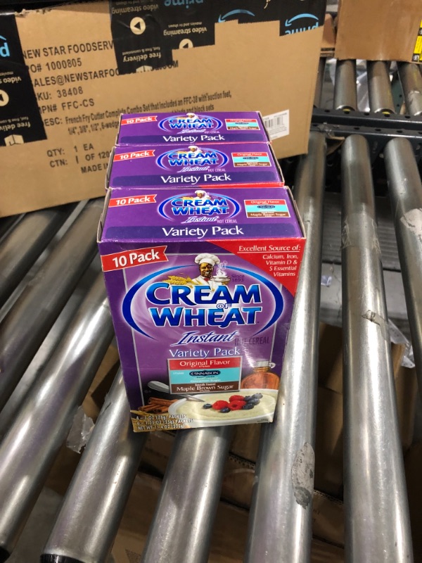 Photo 2 of 3 PACK!!! Cream of Wheat Instant Hot Cereal, Three Flavor Variety Pack
BB JULY 2023 