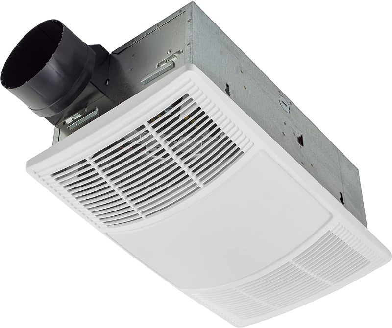 Photo 1 of Broan-NuTone BHFLED80 PowerHeat Bathroom Exhaust Fan, Heater, and LED Light Combination, 80 CFM
