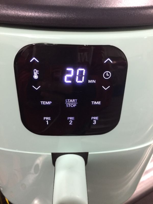 Photo 4 of Dash Tasti-Crisp Digital Air Fryer with AirCrisp® Technology, Custom Presets, Temperature Control, and Auto Shut Off Feature, 2.6 Quart - Aqua
