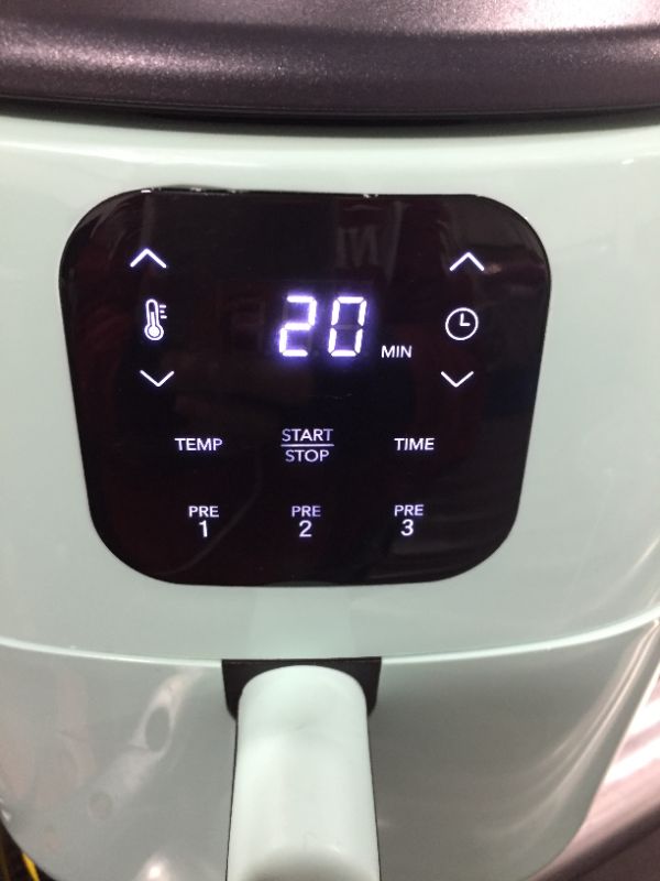 Photo 1 of Dash Tasti-Crisp Digital Air Fryer with AirCrisp® Technology, Custom Presets, Temperature Control, and Auto Shut Off Feature, 2.6 Quart - Aqua
