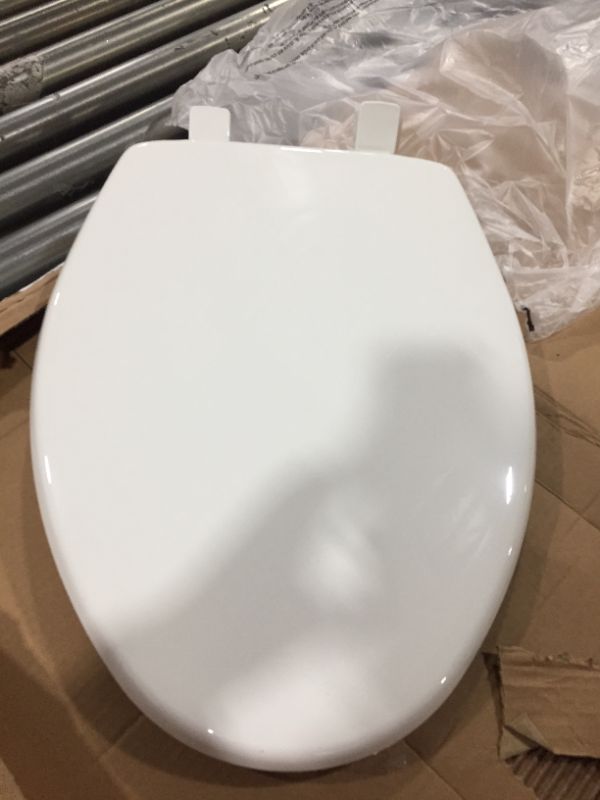 Photo 3 of BEMIS 7300SLEC 000 Toilet Seat will Slow Close and Removes Easy for Cleaning, ELONGATED, White
