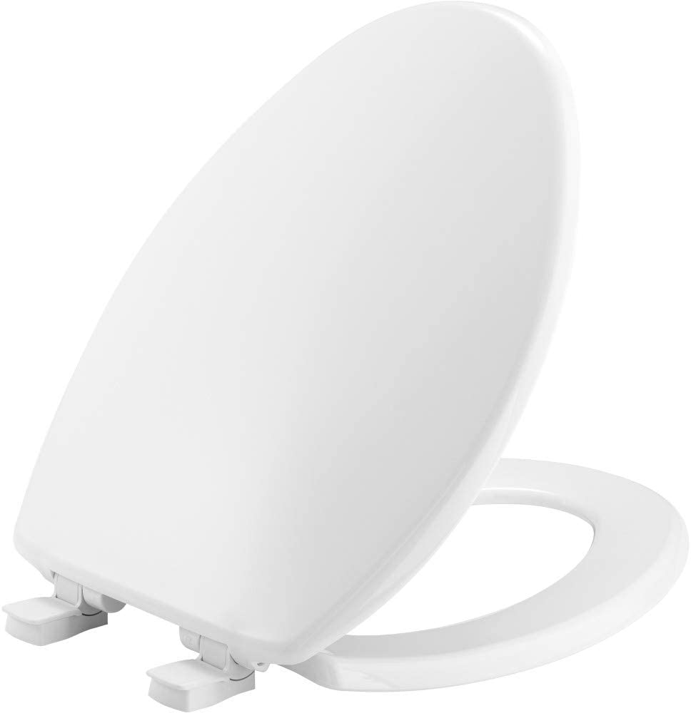 Photo 1 of BEMIS 7300SLEC 000 Toilet Seat will Slow Close and Removes Easy for Cleaning, ELONGATED, White
