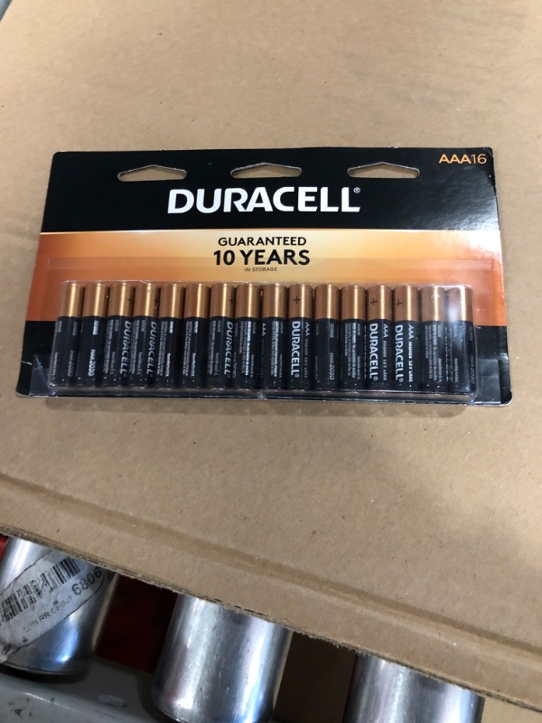 Photo 2 of Duracell - CopperTop AAA Alkaline Batteries - Long Lasting, All-Purpose Triple A Battery for Household and Business - 16 Count
