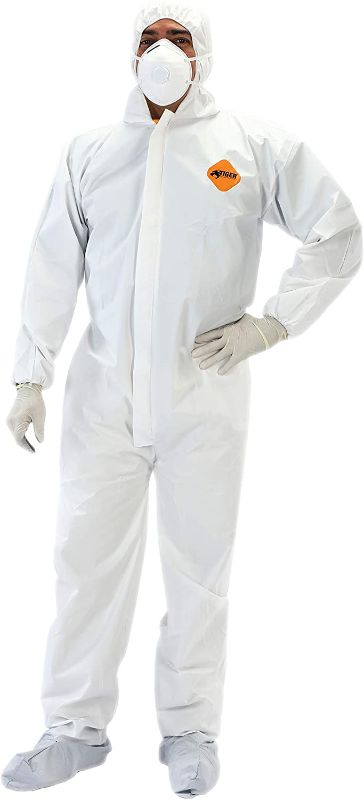 Photo 1 of Heavy Duty All Purpose Coverall, Engineered for Maximum Protection & Comfort (Single Large Coverall) by Tiger Tough
