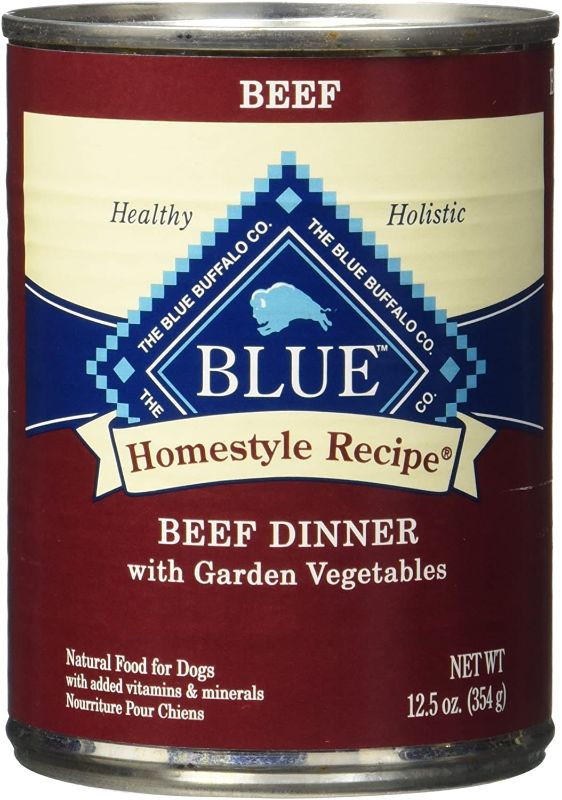 Photo 1 of Blue Buffalo Homestyle Recipe Beef Dinner Canned Dog Food, Large, Pack Of 12
