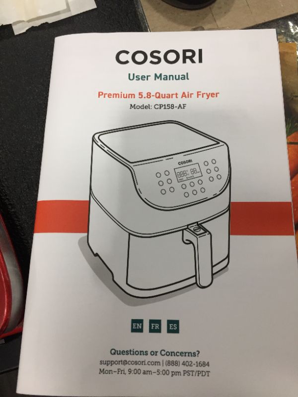 Photo 3 of Cosori Air Fryer,Max XL 5.8 Quart,1700-Watt Electric Hot Air Fryers Oven