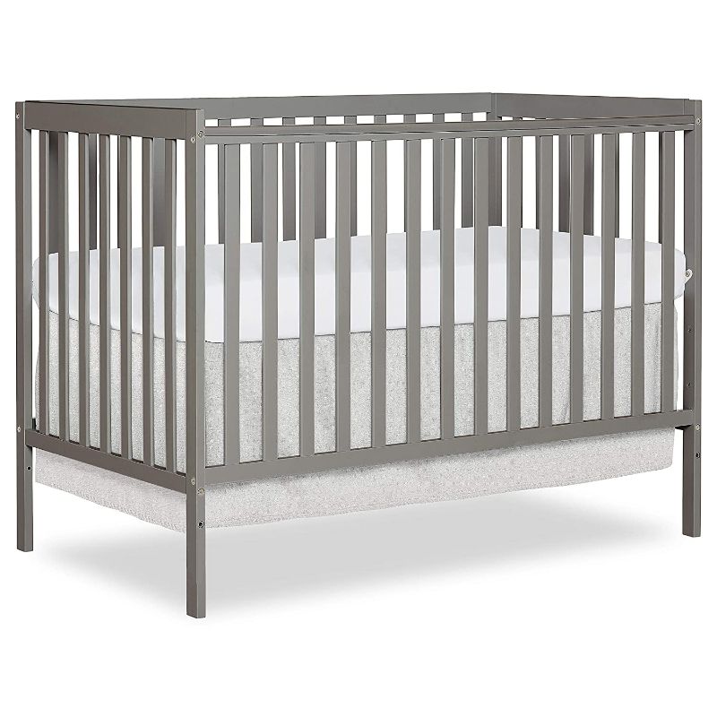 Photo 1 of Dream On Me Synergy 5-in-1 Convertible Crib in Cool Grey, Greenguard Gold Certified