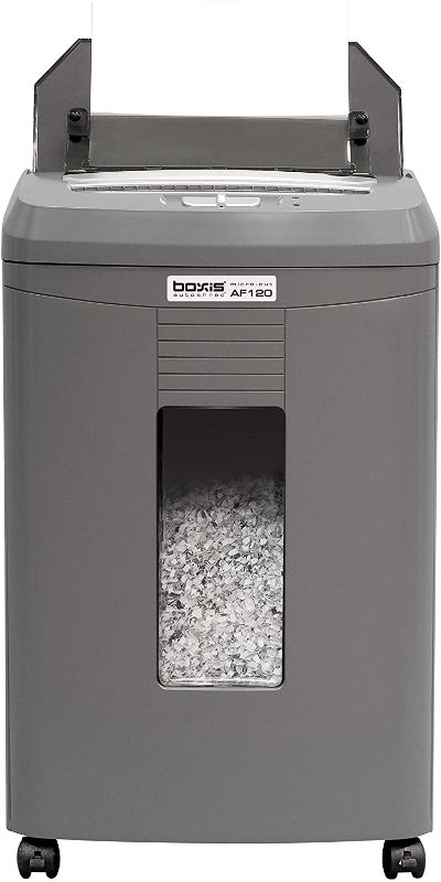 Photo 1 of BOXIS AutoShred 120-Sheet Auto Feed Microcut Paper Shredder (AF120)