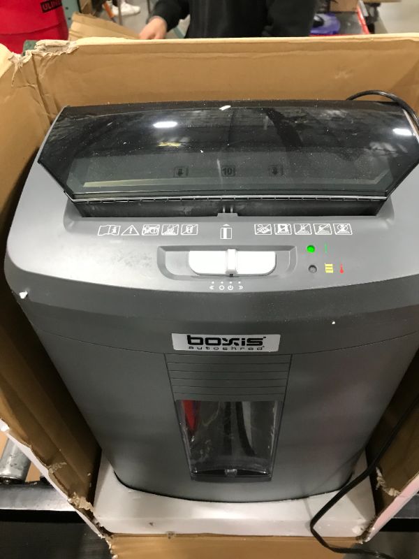 Photo 2 of BOXIS AutoShred 120-Sheet Auto Feed Microcut Paper Shredder (AF120)