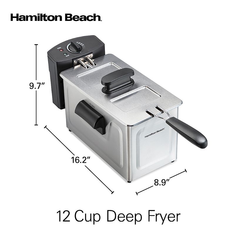 Photo 1 of Hamilton Beach - Professional 12 Cup Deep Fryer - STAINLESS STEEL
