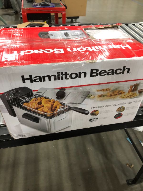 Photo 3 of Hamilton Beach - Professional 12 Cup Deep Fryer - STAINLESS STEEL
