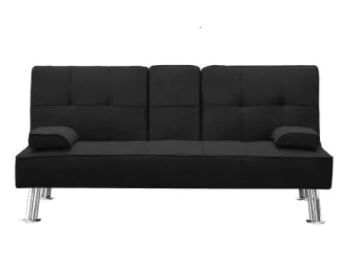 Photo 1 of Black Sofa Beds Legged NO BOX
