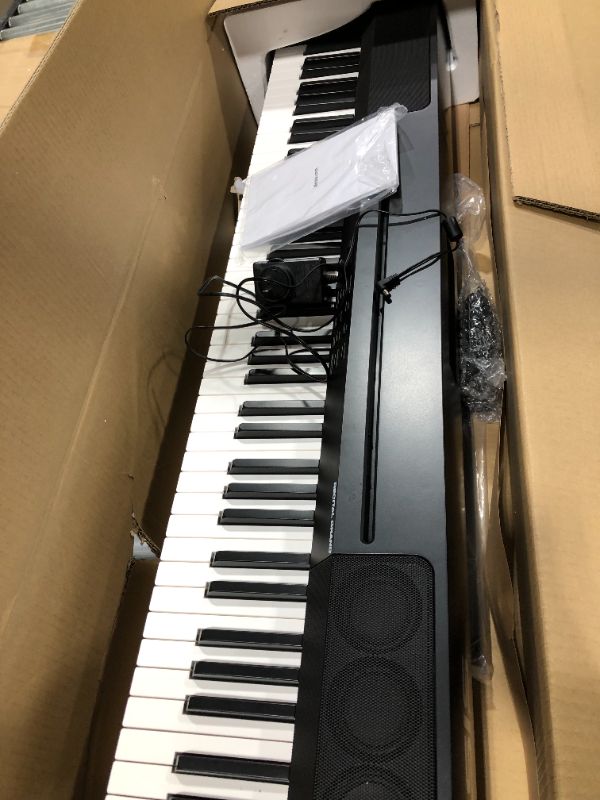Photo 3 of Alesis Recital Grand - 88 Key Digital Piano with Full Size Graded Hammer Action Weighted Keys, Multi-Sampled Sounds, 50W Speakers, FX and 128