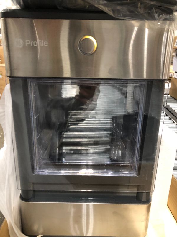 Photo 4 of GE Profile Opal | Countertop Nugget Ice Maker with Side Tank | Portable Ice Machine with Bluetooth Connectivity | Smart Home Kitchen Essentials | Stainless Steel Finish | Up to 24 lbs. of Ice Per Day
