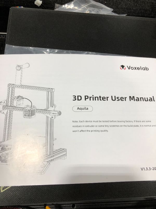 Photo 2 of Voxelab Aquila 3D Printer with Full Alloy Frame, Removable Build Surface Plate, Fully Open Source and Resume Printing Function Build Volume 8.66x8.66x9.84in
