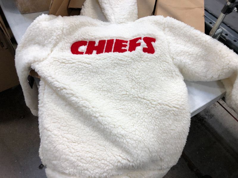 Photo 2 of Kansas City Chiefs  SMALL Fur Hooded Jacket NFL Apparel
