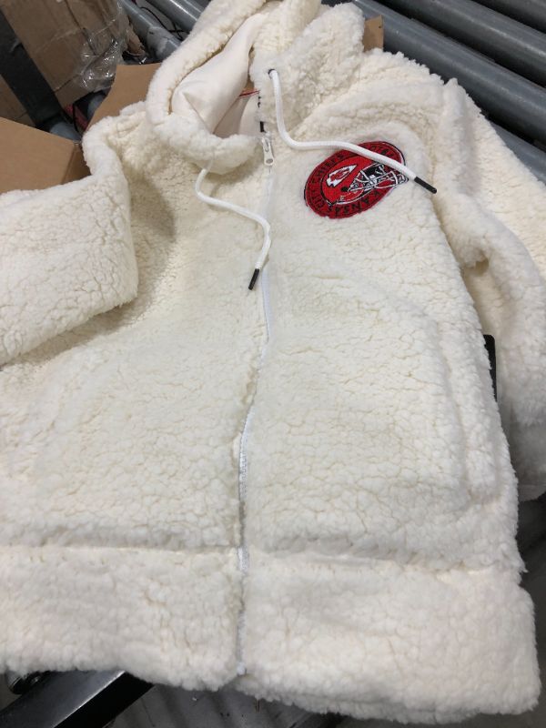 Photo 1 of Kansas City Chiefs  SMALL Fur Hooded Jacket NFL Apparel