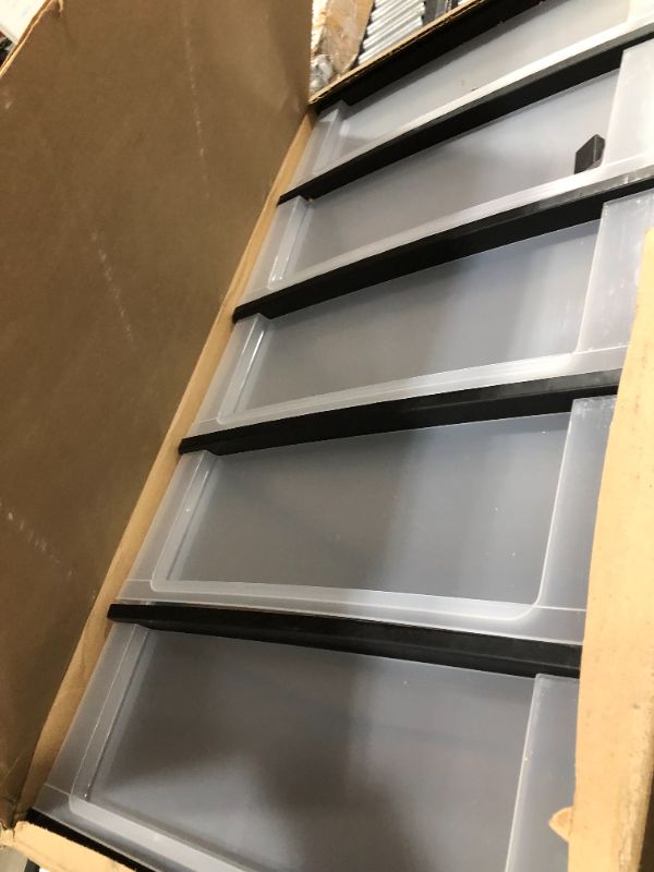 Photo 1 of 5 tier Clear Plastic Storage Shelf