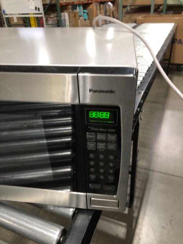 Photo 2 of Panasonic Microwave Oven NN-SN966S Stainless Steel Countertop/Built-In with Inverter Technology and Genius Sensor, 2.2 Cubic Foot, 1250W
