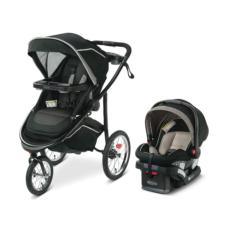 Photo 1 of Graco Modes Jogger 2.0 Travel System | Includes Jogging Stroller and SnugRide SnugLock 35 LX Infant Car Seat, Haven
