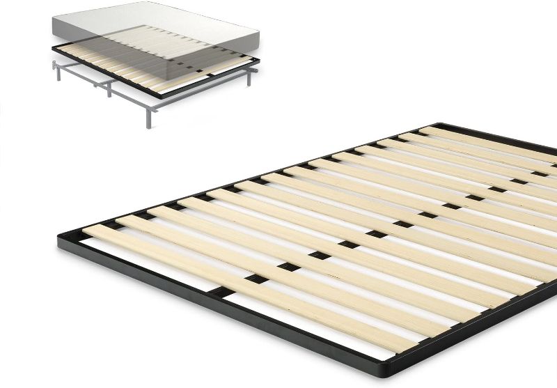 Photo 1 of Zinus Deepak Easy Assembly Wood Slat 1.6 Inch Bunkie Board / Bed Slat Replacement, FULL
