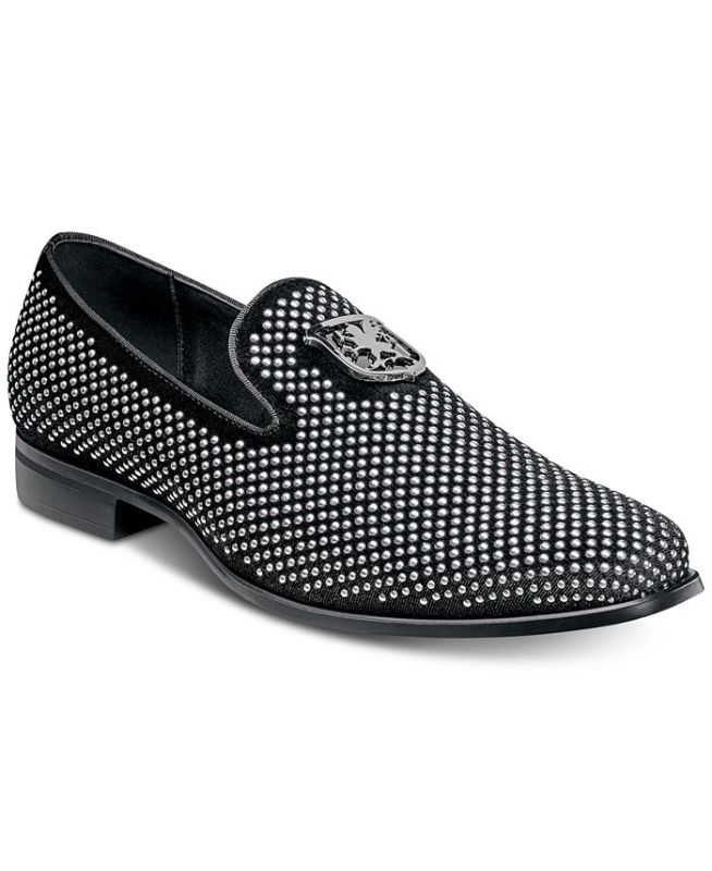 Photo 1 of STACY ADAMS 'swagger' studded fabric slip-on shoes MENS US11