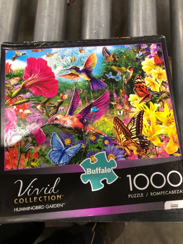 Photo 1 of 1000pc Jigsaw Humming Bird Garden Puzzle