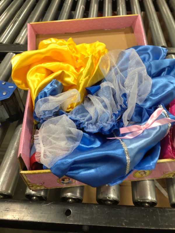 Photo 1 of Disney Princess Cardboard Dress Up Trunk & Assorted Princess Dresses