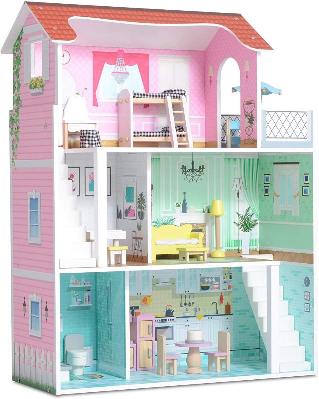 Photo 1 of Milliard Doll House / 20 Furniture Pieces / 2.5 Feet High / Perfect Wooden Dollhouse for Kids
