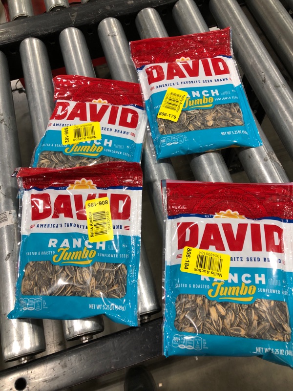 Photo 2 of 4pk |DAVID SEEDS Roasted and Salted Ranch Jumbo Sunflower Seeds, 5.25 oz
