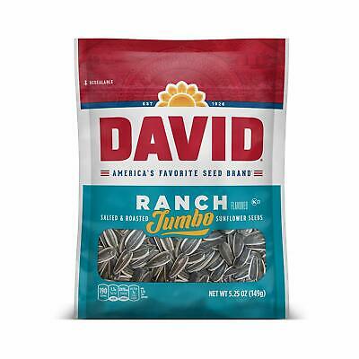Photo 1 of 4pk |DAVID SEEDS Roasted and Salted Ranch Jumbo Sunflower Seeds, 5.25 oz

