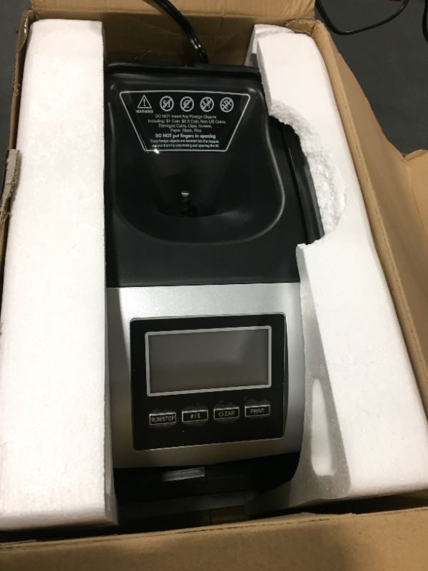 Photo 2 of Royal Sovereign 4 Row Electric Coin Counter with Patented Anti-Jam Technology & Digital Counting Display (FS-44N), Black
