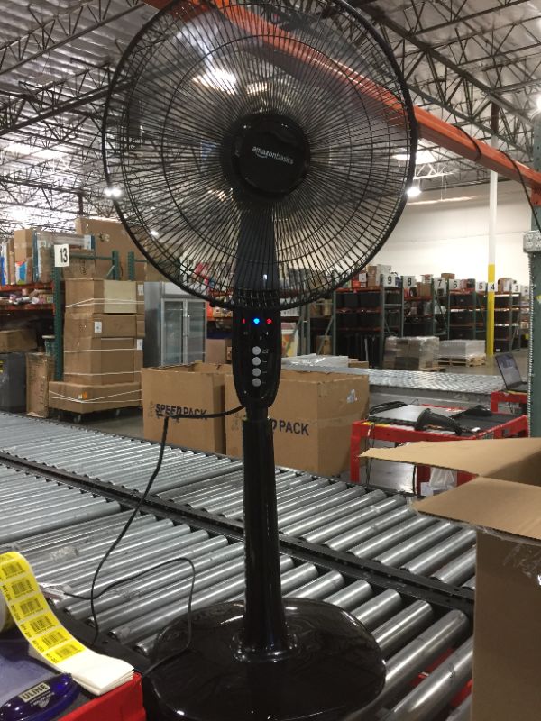 Photo 2 of  FS40-10BR 16in. Oscillating Dual Blade Standing Pedestal Fan with Remote
