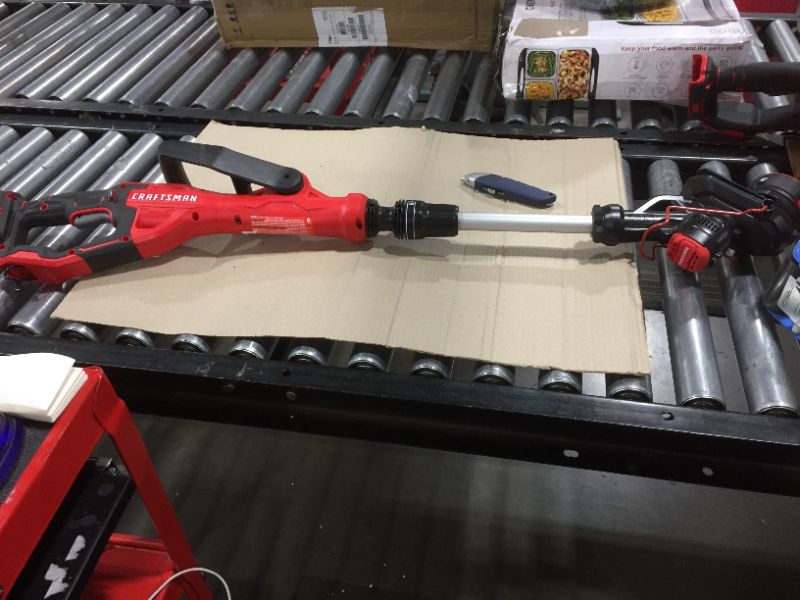 Photo 1 of CRAFTSMAN V20 WEEDWACKER String Trimmer & Edger, Cordless (CMCST900D1),Red
