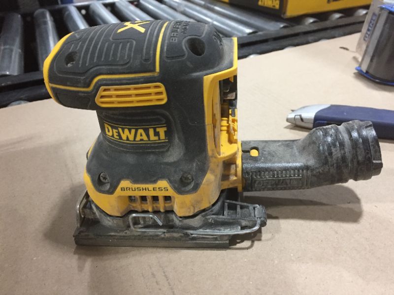 Photo 3 of DEWALT 20V MAX* XR Palm Sander, Sheet, Variable Speed, 1/4-Inch, Tool Only (DCW200B)
