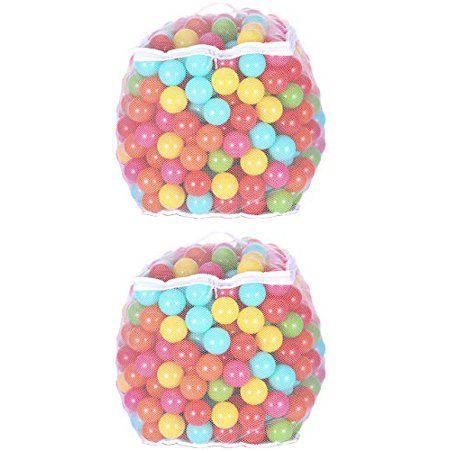 Photo 1 of BalanceFrom 2.3-Inch Phthalate Free BPA Free Non-Toxic Crush Proof Play Balls Pit Balls- 6 Bright Colors in Reusable and Durable Storage Mesh Bag with