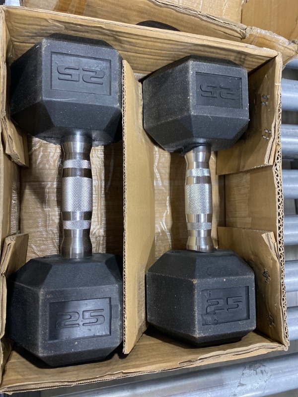 Photo 2 of CAP Barbell 25 lb. Coated Hex Dumbbell