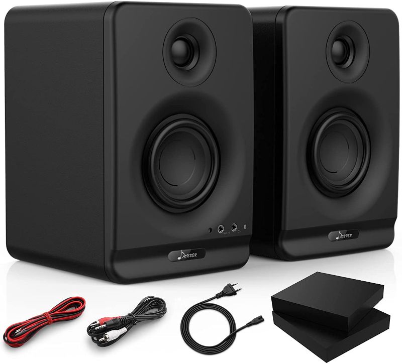 Photo 1 of Donner Studio Monitors 3" Near Field Studio Monitors with CSR 5.0 Bluetooth, for Music Production, Live Streaming and Podcasting, 2-Pack Including Monitor Isolation Pads-New Version(Dyna3 Black)
