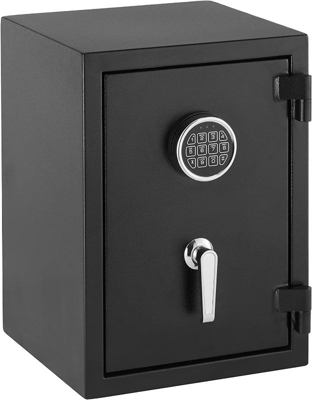 Photo 1 of Amazon Basics Fire Resistant Security Safe with Programmable Electronic Keypad - 1.24 Cubic Feet, 14.17 x 13.8 x 19.67 inches
