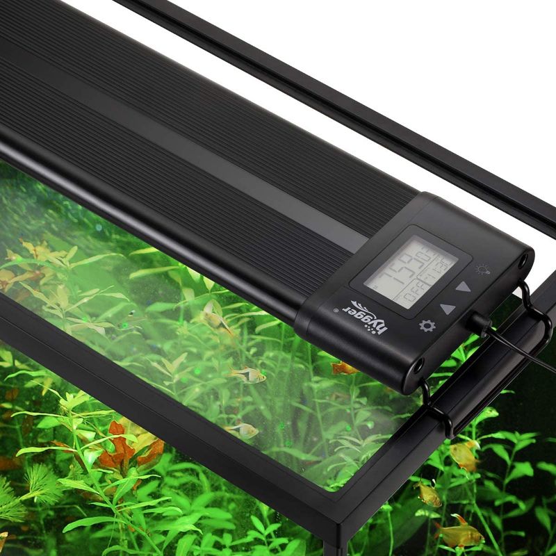 Photo 1 of Hygger Auto On Off 18-24 Inch LED Aquarium Light Extendable Dimable 7 Colors Full Spectrum Light Fixture