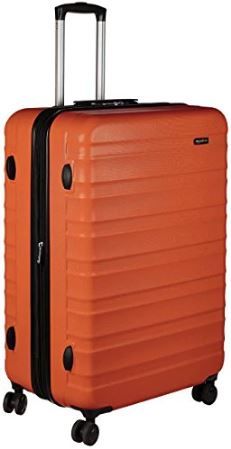 Photo 1 of AmazonBasics Hardside Spinner, Carry-On, Expandable Suitcase Luggage with Wheels, 30 Inch, Orange