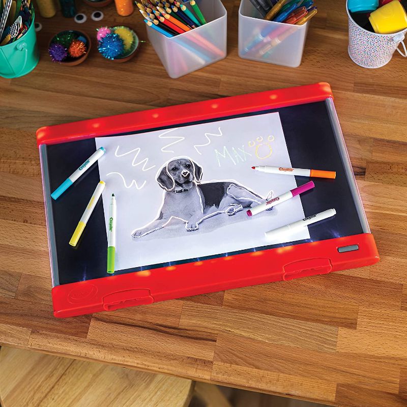 Photo 1 of Crayola Ultimate Light Board Red, Drawing Tablet, Gift for Kids, Age 6, 7, 8, 9