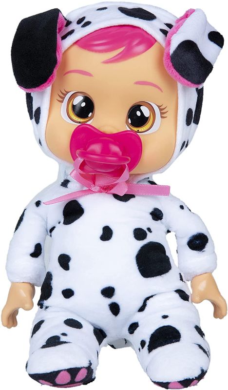 Photo 1 of Cry Babies Tiny Cuddles Dotty - 9 inch baby doll, cries real tears, black and white (Multicolor)