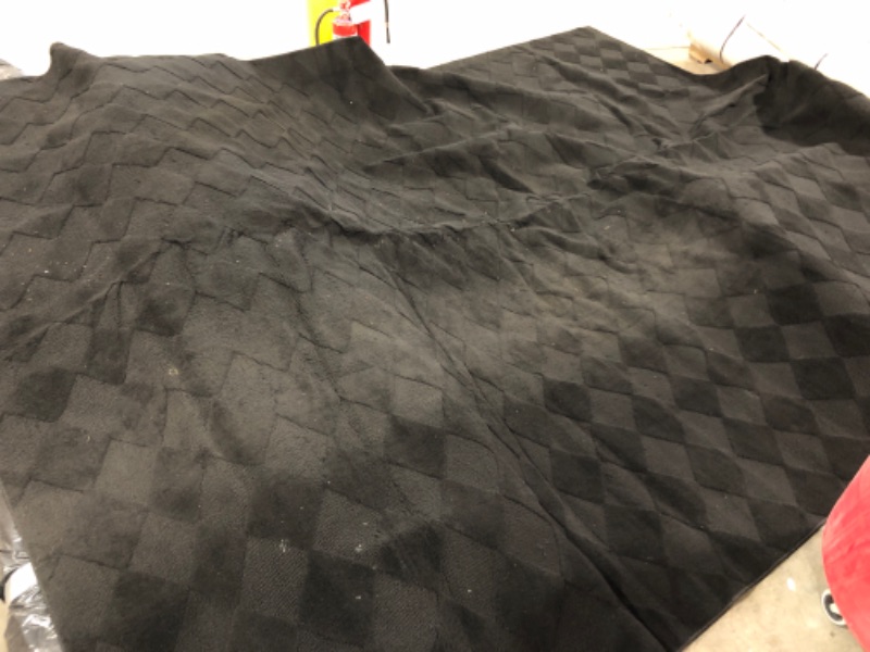 Photo 1 of 12 x 9 foot black area rug