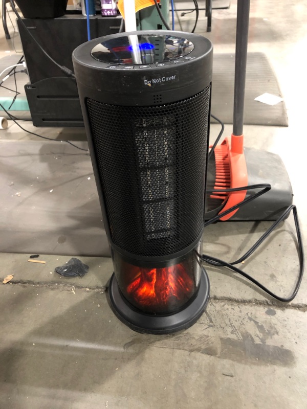 Photo 2 of 1500W Tower Fan Heater with Remote,Portable Ceramic Space Heater with 12H Timer Widespread Oscillation Heater with Remote Control , Thermostat ,LED Display,Over-Heat & Tilt Protection for Home Office

